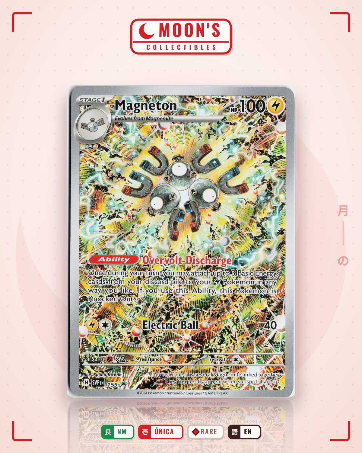 Carta Pokémon Magneton · Scarlet & Violet Black Star Promos #159 (NM) — pieza única en Moon's Collectibles México