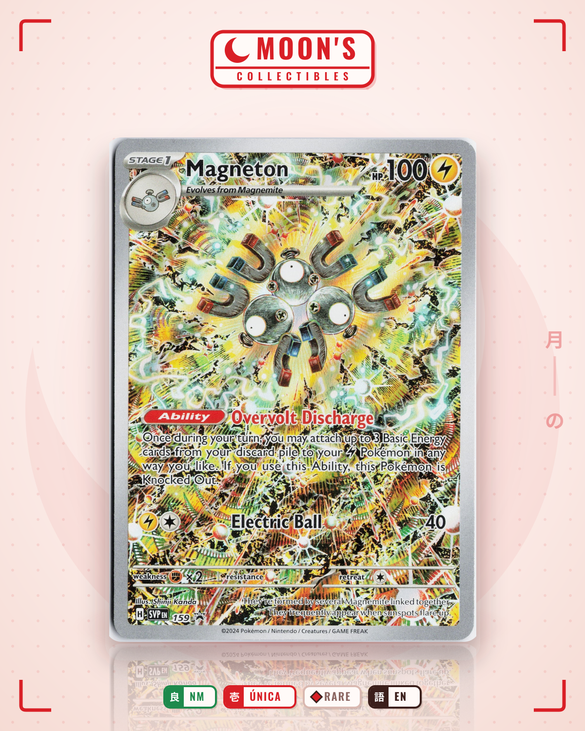 Carta Pokémon Magneton · Scarlet & Violet Black Star Promos #159 (NM) — pieza única en Moon's Collectibles México