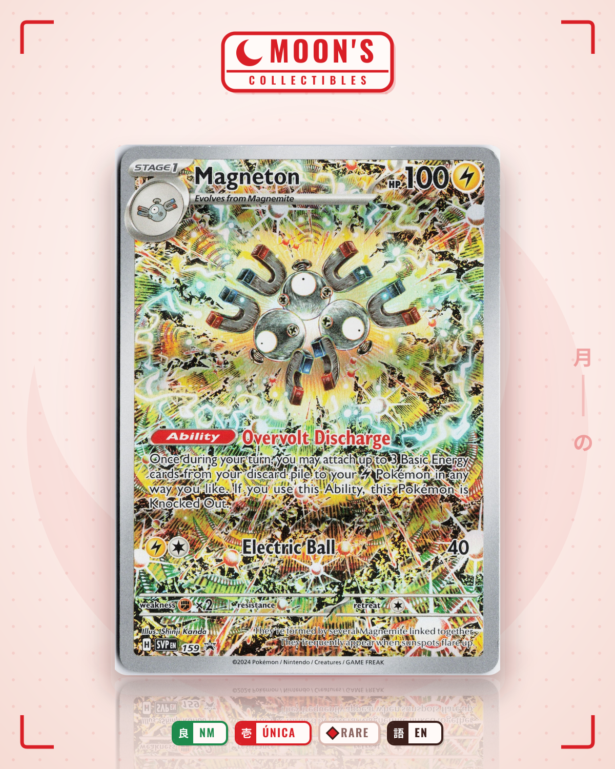 Carta Pokémon Magneton · Scarlet & Violet Black Star Promos #159 (NM) — pieza única en Moon's Collectibles México