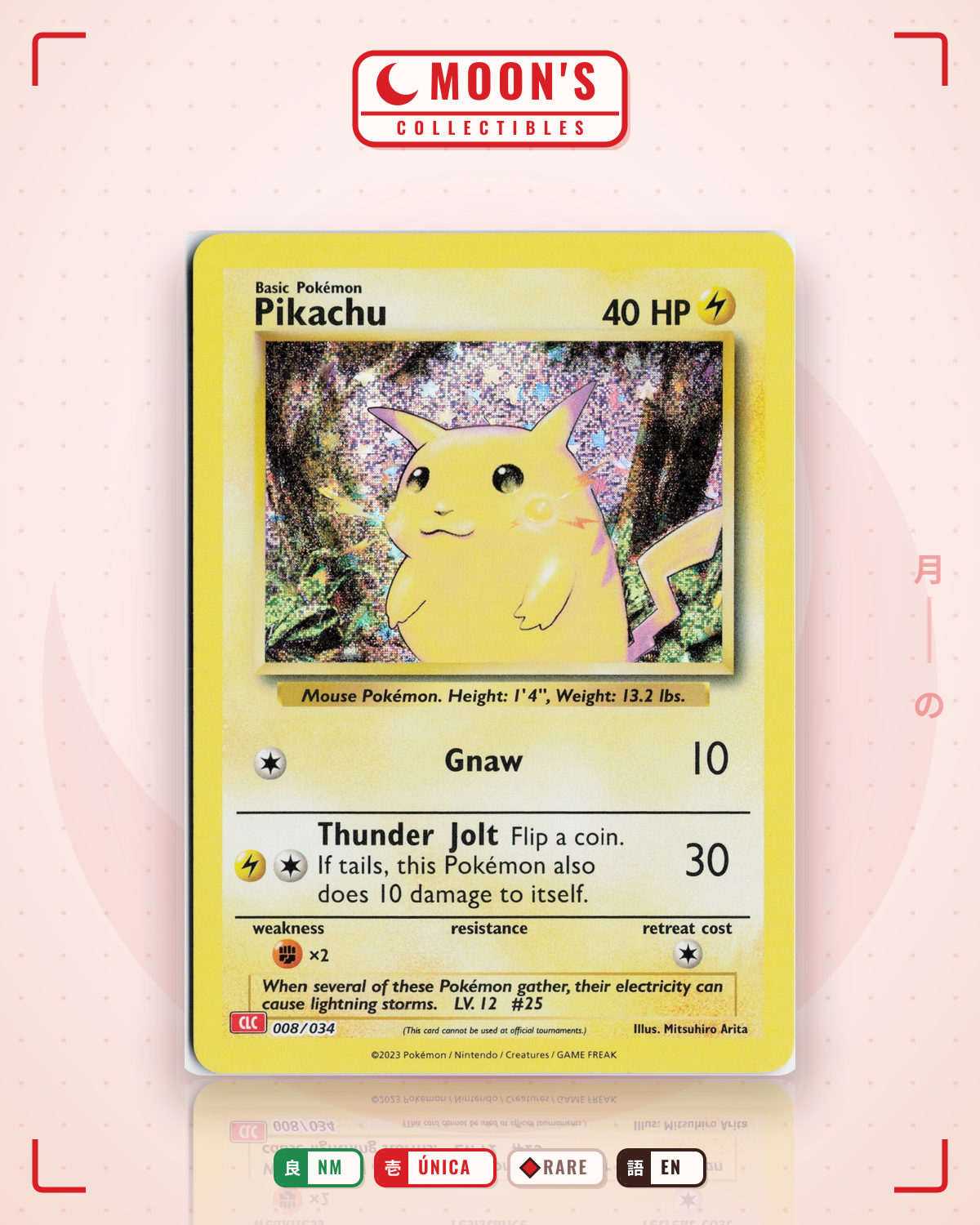 Carta Pokémon Pikachu · Pokémon TCG Classic - Charizard #008/034 (NM) — pieza única en Moon's Collectibles México