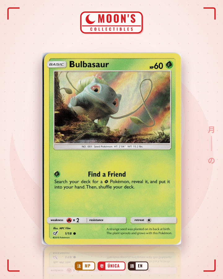 Bulbasaur · Detective Pikachu #1/18 · MP