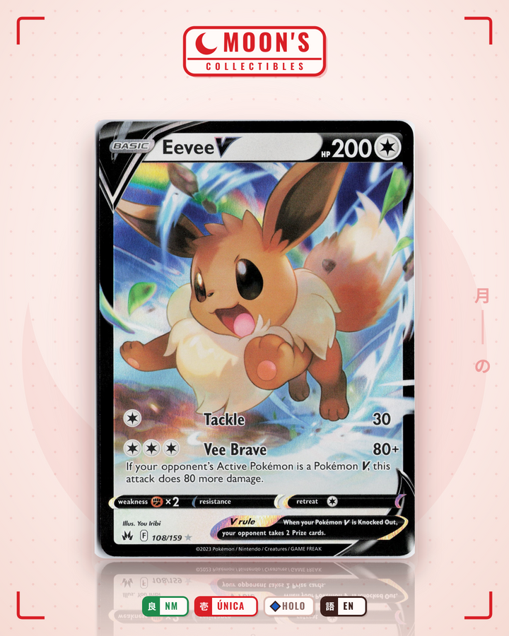 Eevee V · Crown Zenith #108/159 · NM