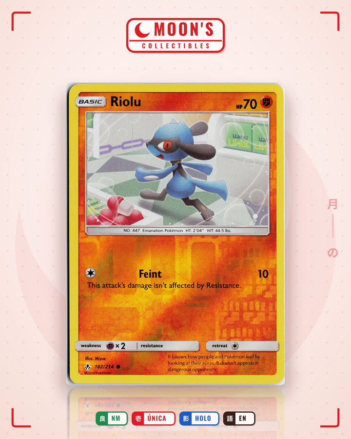 Riolu · Unbroken Bonds #102/214 · NM