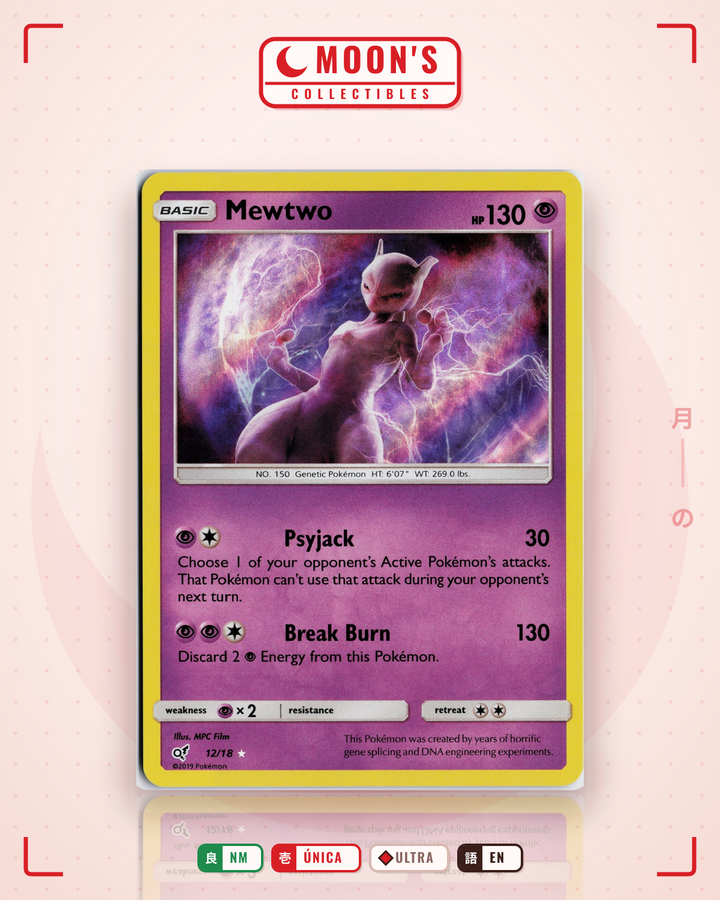 Mewtwo · Detective Pikachu #12/18 · NM