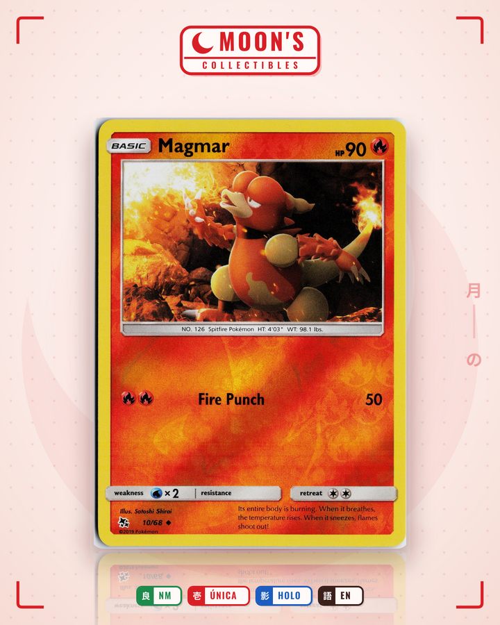 Magmar · Hidden Fates #10/68 · NM