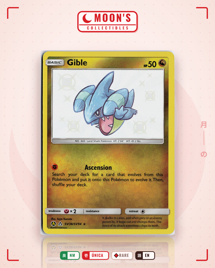 Gible · Hidden Fates Shiny Vault #SV38/SV94 · NM