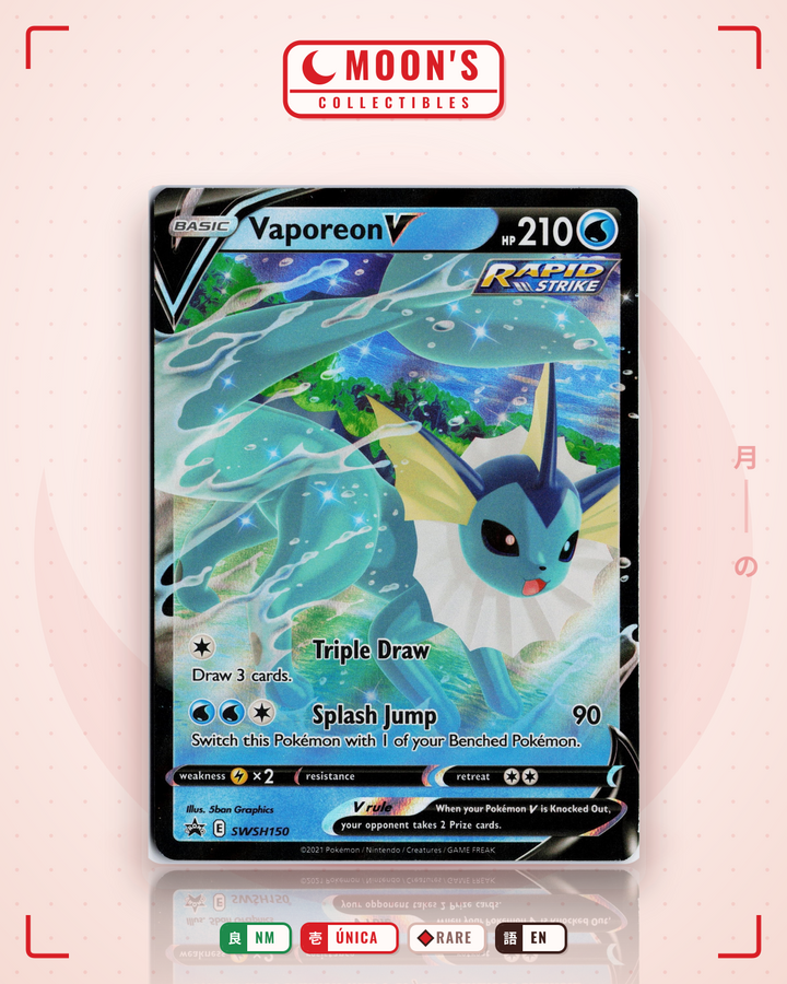 Vaporeon V · SWSH Black Star Promos #SWSH150 · NM