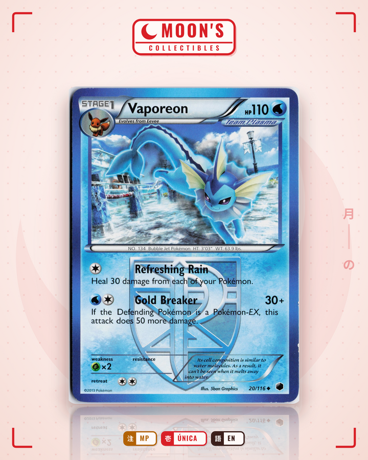 Vaporeon · Plasma Freeze #20/116 · MP