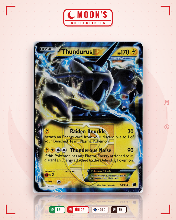 Thundurus-EX · Plasma Freeze #38/116 · LP