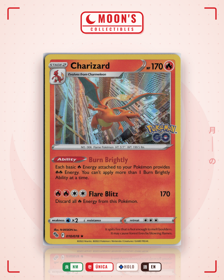 Charizard · Pokémon GO #010/078 · NM