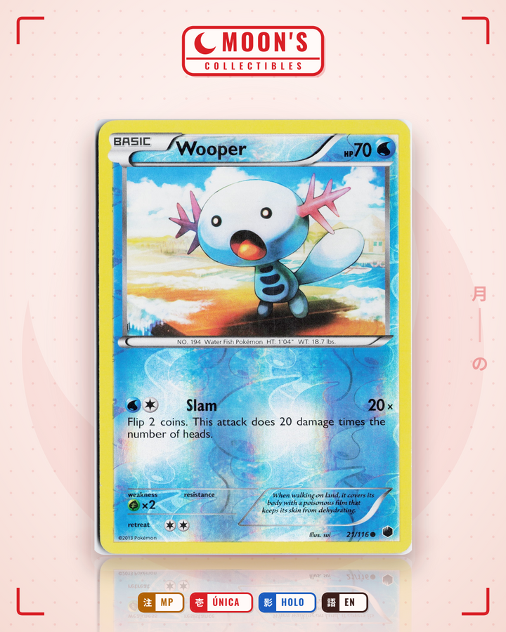 Wooper · Plasma Freeze #21/116 · MP