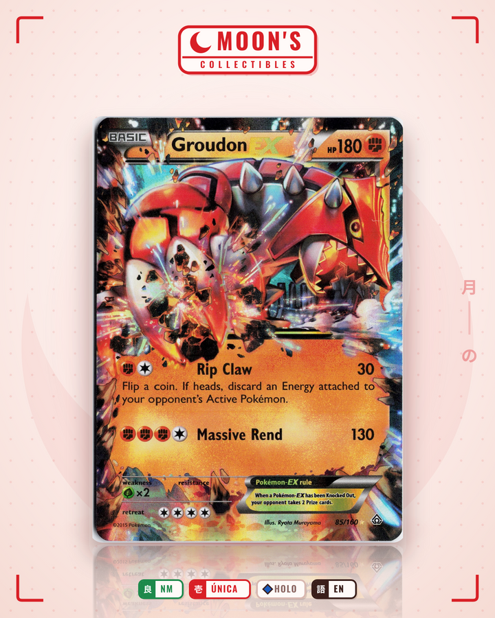 Groudon-EX · Primal Clash #85/160 · NM
