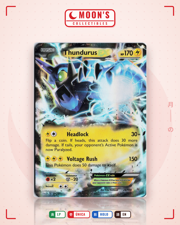 Thundurus-EX · Roaring Skies #26/108 · LP