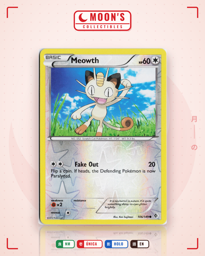 Meowth · Boundaries Crossed #106/149 · NM