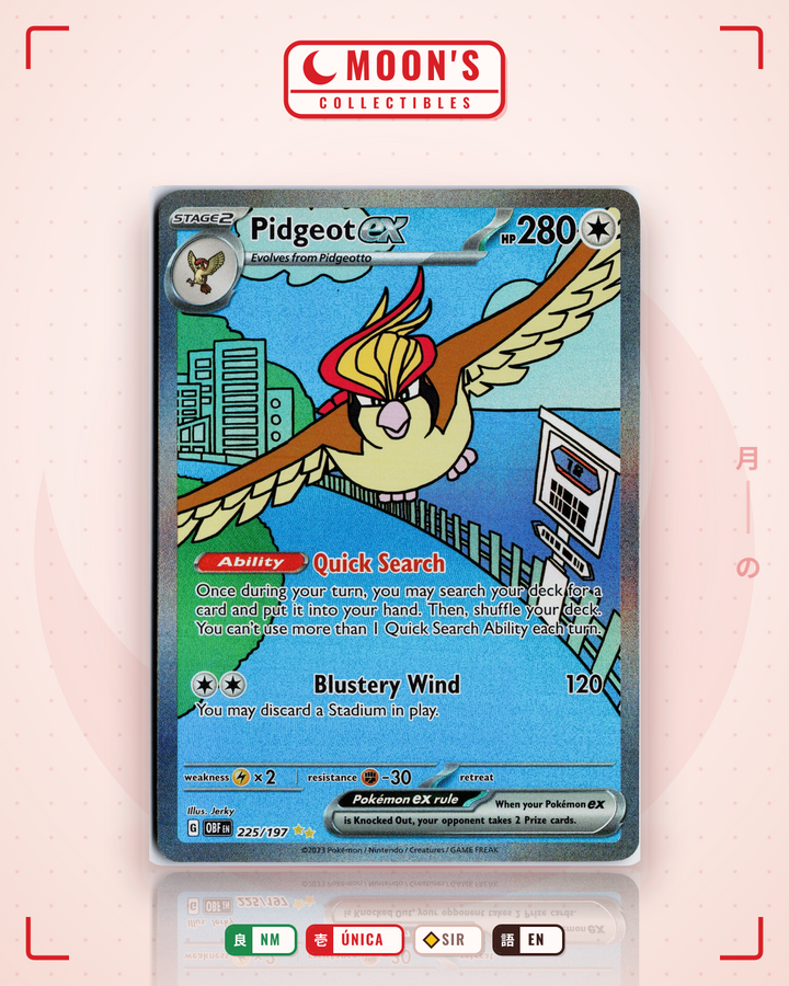 Pidgeot ex · Obsidian Flames #225/197 · NM