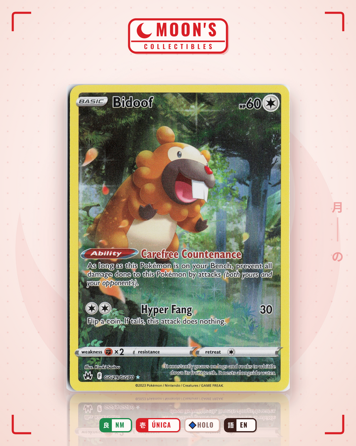 Bidoof · Crown Zenith Galarian Gallery #GG29/GG70 · NM