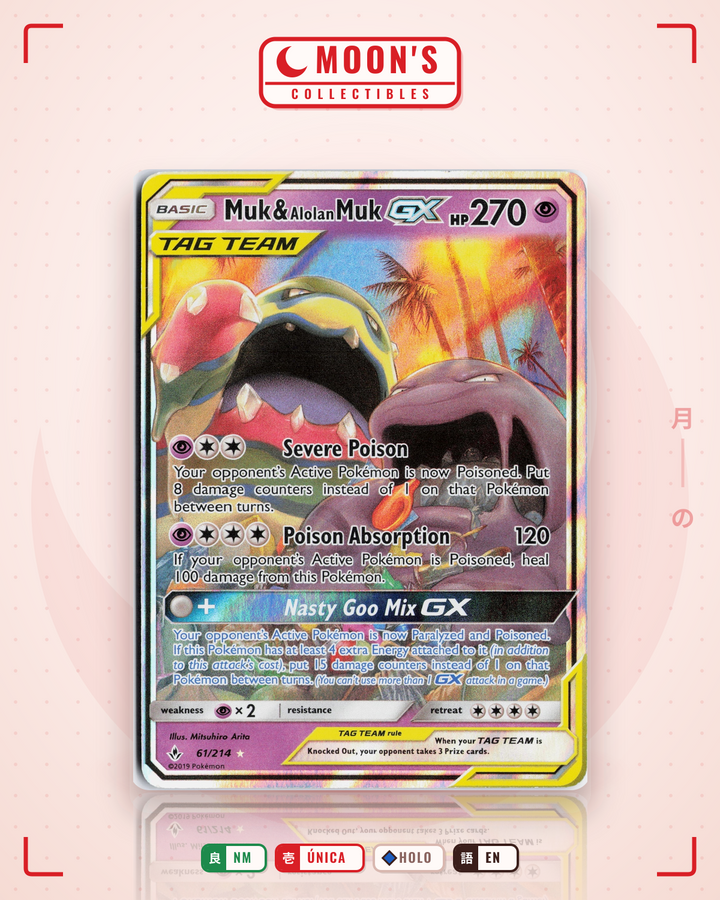 Muk & Alolan Muk-GX · Unbroken Bonds #61/214 · NM