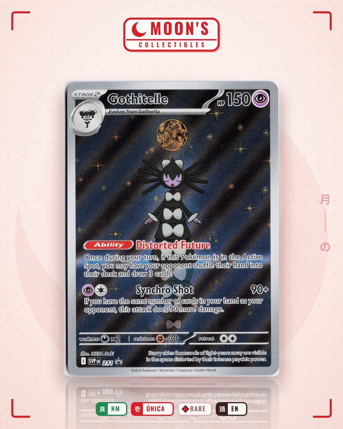 Carta Pokémon Gothitelle ·  #211 (NM) — pieza única en Moon's Collectibles México