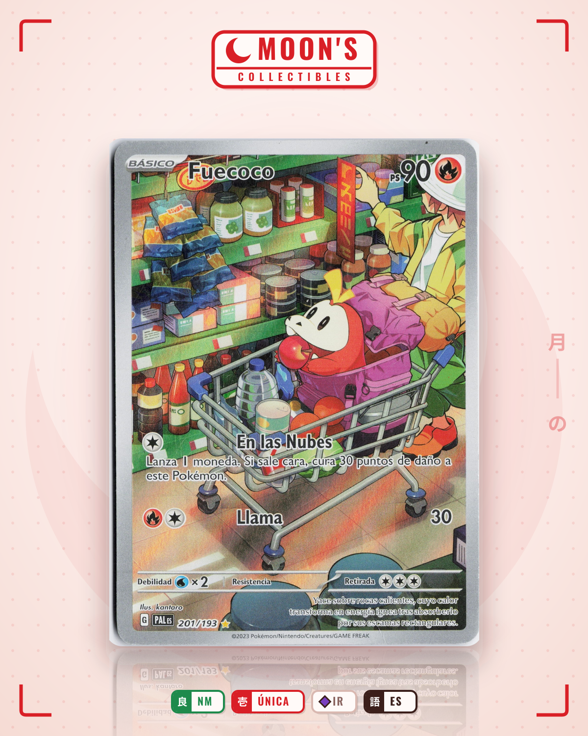 Carta Pokémon Fuecoco · Paldea Evolved #201/193 (NM) — pieza única en Moon's Collectibles México