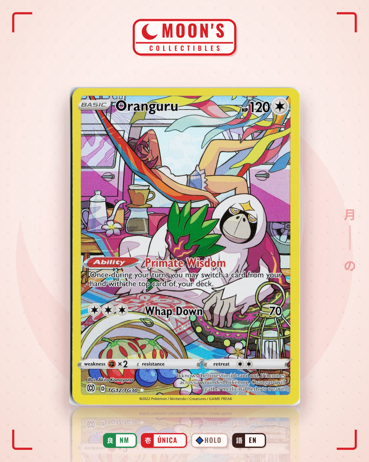 Carta Pokémon Oranguru · Brilliant Stars Trainer Gallery #TG12/TG30 (NM) — pieza única en Moon's Collectibles México