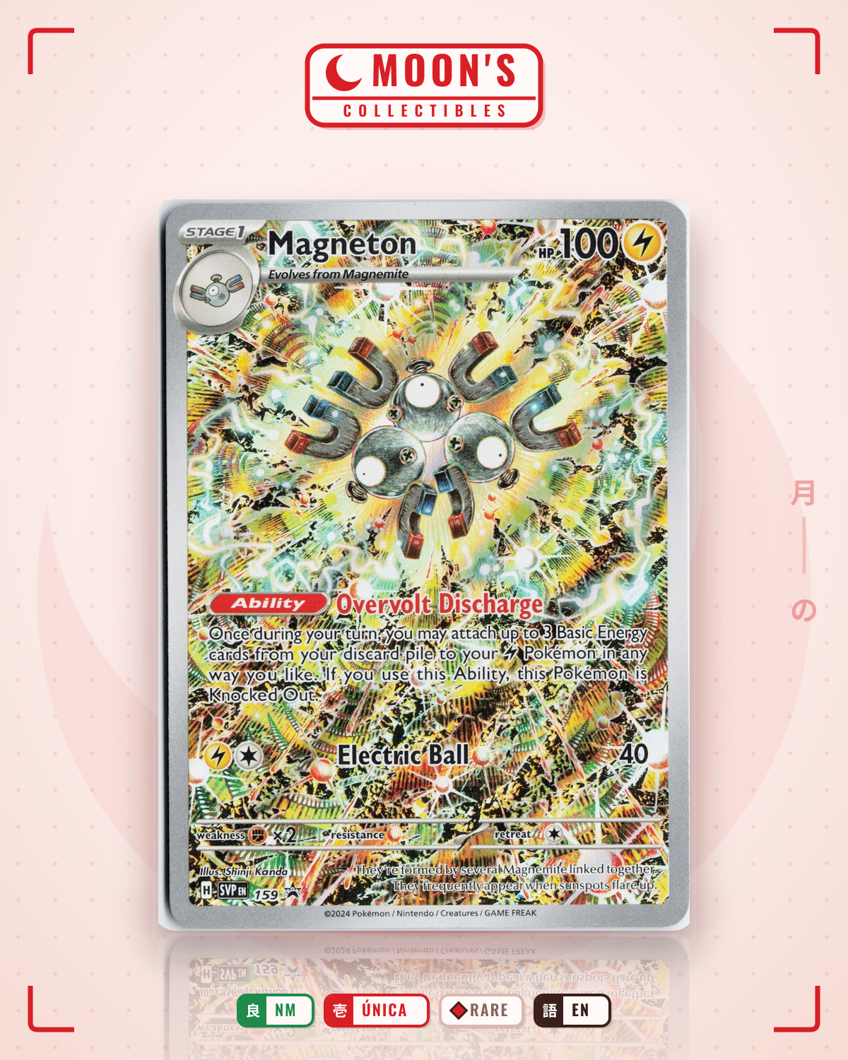 Carta Pokémon Magneton · Scarlet & Violet Black Star Promos #159 (NM) — pieza única en Moon's Collectibles México