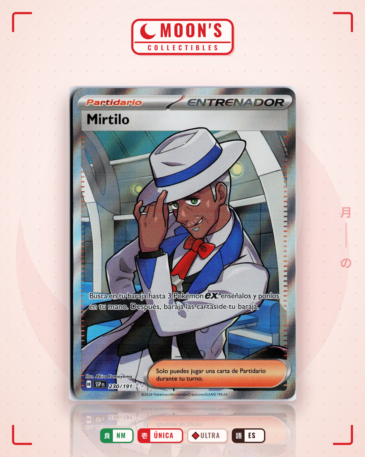Carta Pokémon Cyrano · Surging Sparks #230/191 (NM) — pieza única en Moon's Collectibles México