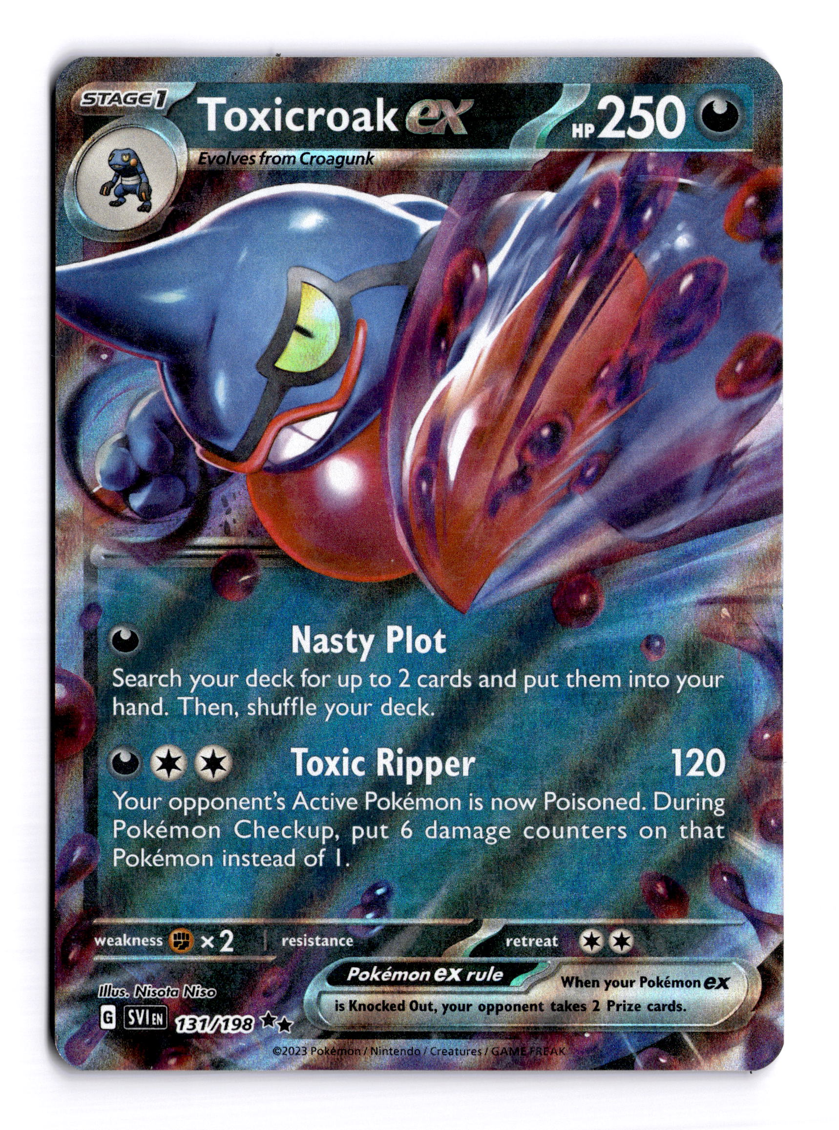 Toxicroak ex · Scarlet & Violet #131/198 · NM