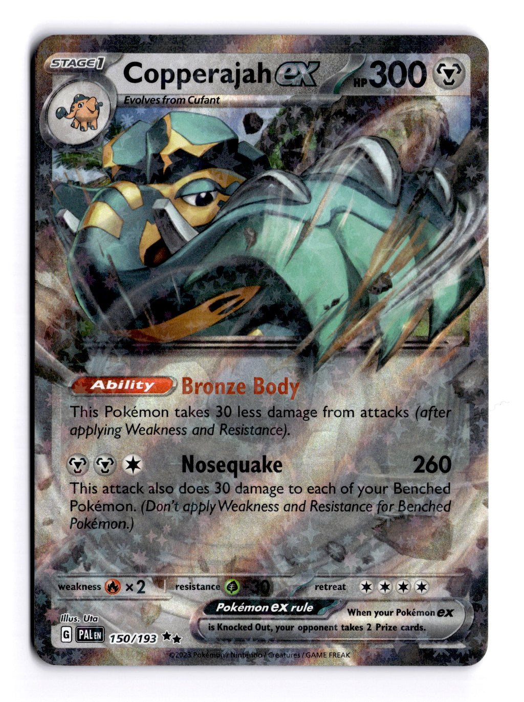 Copperajah ex · Paldea Evolved #150/193 · NM