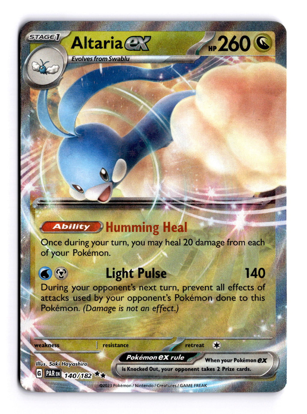 Altaria ex · Paradox Rift #140/182 · NM