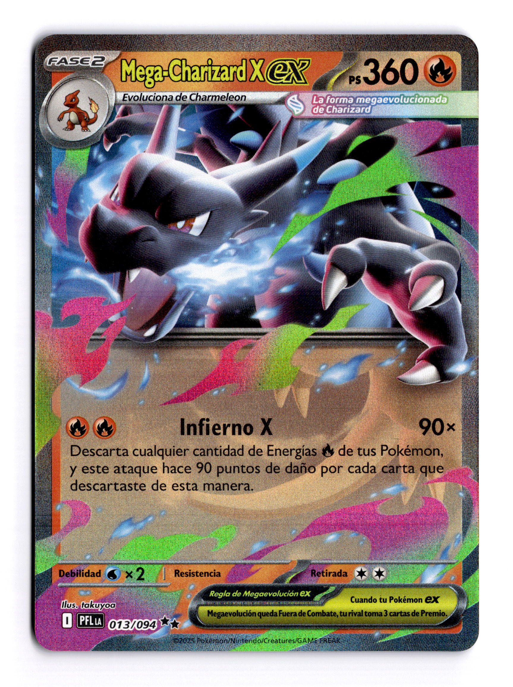 Mega Charizard X ex · Phantasmal Flames #013/094 · NM