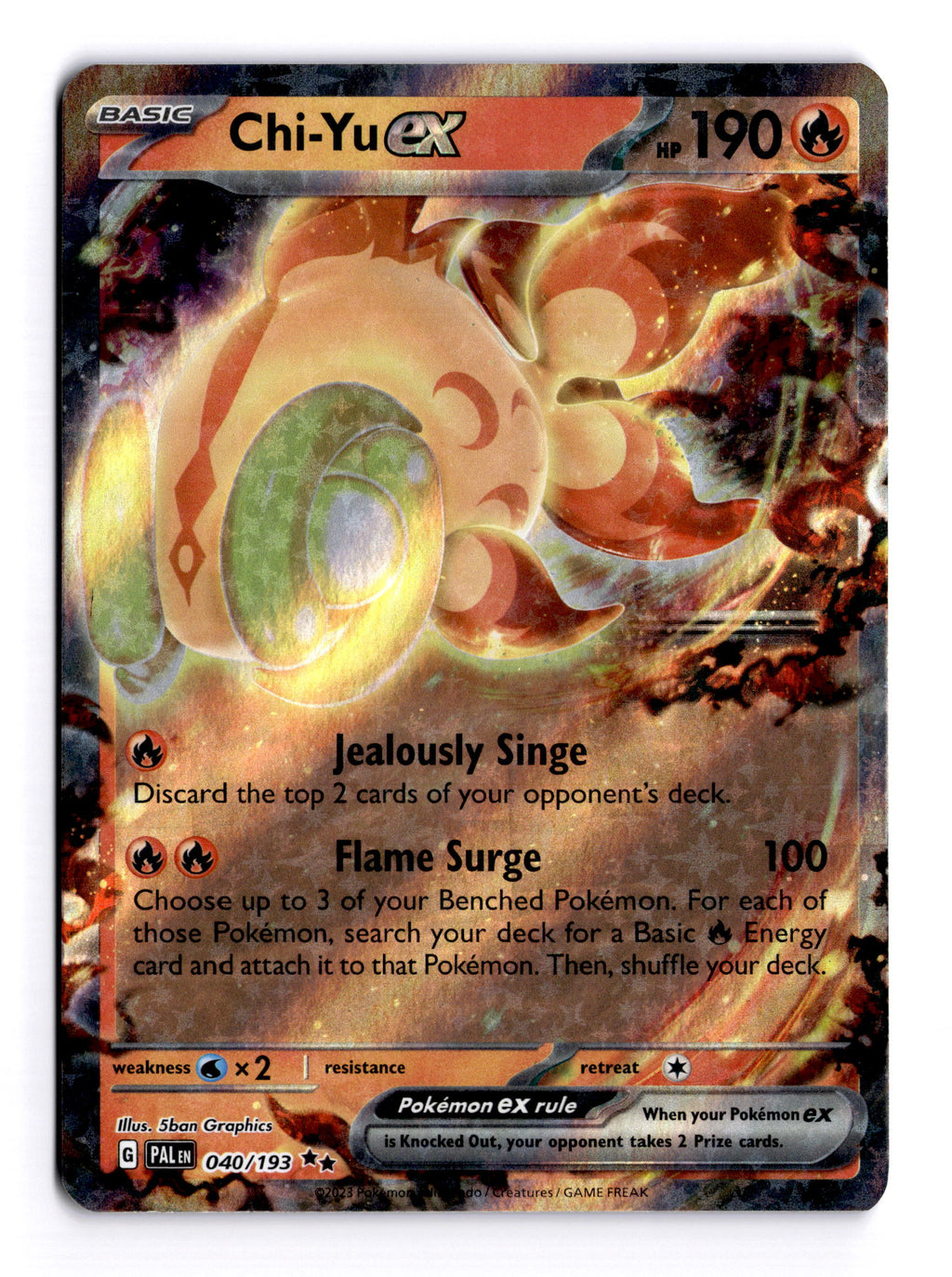 Chi-Yu ex · Paldea Evolved #040/193 · NM